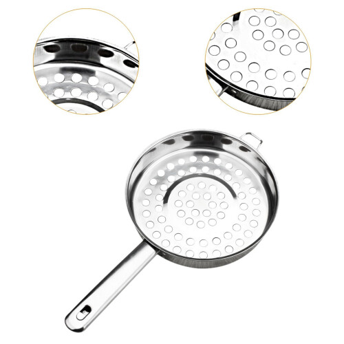 Big Hole Cold Shrimp Colander Stainless Steel for Straining Draining R 2