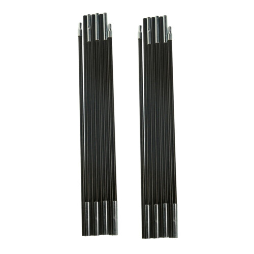 Fibreglass Tent Poles Replacement Black Pre Assembled Tent Poles for C