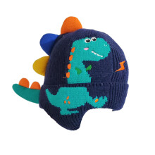 Cute Dinosaur Ear Knitted Hat Skiing Hat Beanie for Kids Toddlers Boys