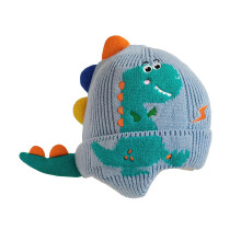 Cute Dinosaur Ear Knitted Hat Skiing Hat Beanie for Kids Toddlers Boys