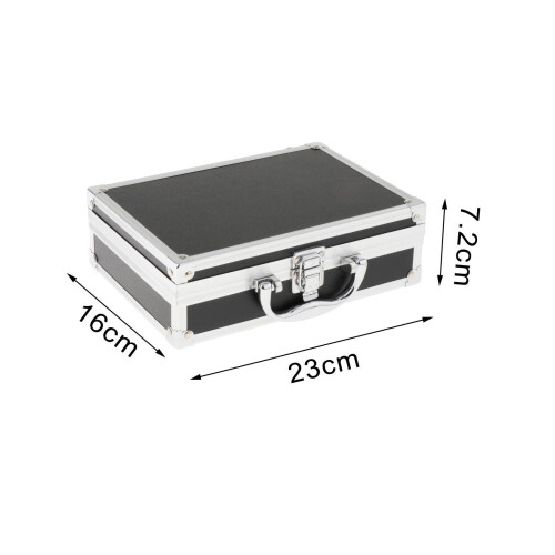 Portable Aluminum Mic Suitcase with Handle Professional Mic Gear Stora 1