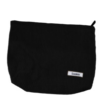 Corduroy Cosmetic Bag Large Capacity Makeup Bag for Perfume Jewelry Li