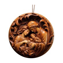 Christmas The Nativity Day Pendant Jesus Nativity Scene for Xmas Party