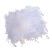 Feather Lamp Shade Desk Lamp Cover Bedside Lamp for Home Wedding Livin