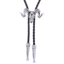 Goat Western Bolo Tie Cowboy Necktie Costume Men Women Silver