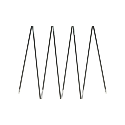 Fibreglass Tent Poles Replacement Black Pre Assembled Tent Poles for C 2