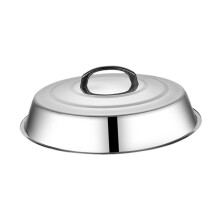 Round Basting Cover with Handle Pot Cover for Griddle Indoor Outdoor B
