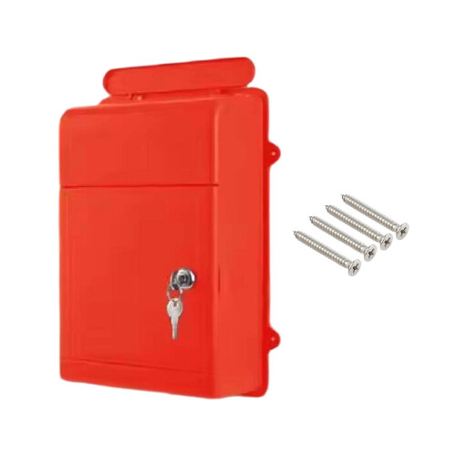 Wall Mounted Mailbox Wide Opening Collection Box for Cards Newspapers