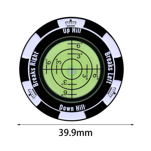 Golf Ball Marker Round Bubble Level High Precisions Golf Putting Green 1