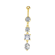 Belly Button Ring Decor Fashion Belly Piercing Hoop Gifts Dangle Belly
