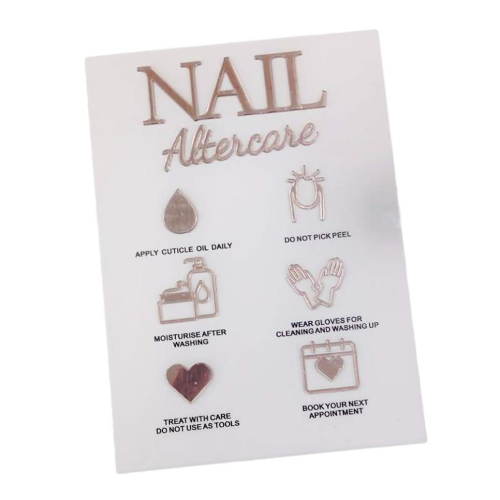 Nail Art Display Board Acrylic Lightweight DIY False Nail Tip Showing