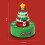 Green Christmas Tree Music Box Creative Rotatable for Tabletop Holiday 2