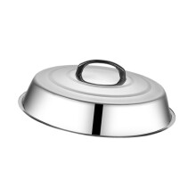 Round Basting Cover with Handle Pot Cover for Griddle Indoor Outdoor B