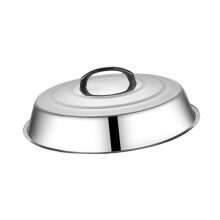 Round Basting Cover with Handle Pot Cover for Griddle Indoor Outdoor B