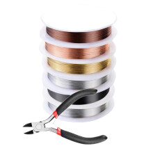 6x 0.5 mm Copper Craft Wire for Jewelry Making Floral Wrapping Wire Ar