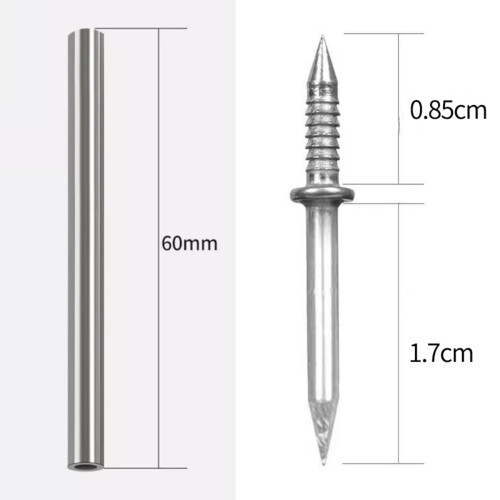 Double Head Skirting Thread Nail with Nail Specific Sleeve Tool Cement 1