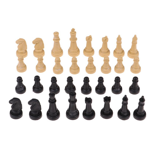 32pcs/lot 2" Plastic Chess Pieces Only Board Game Checker Pawn Accesso