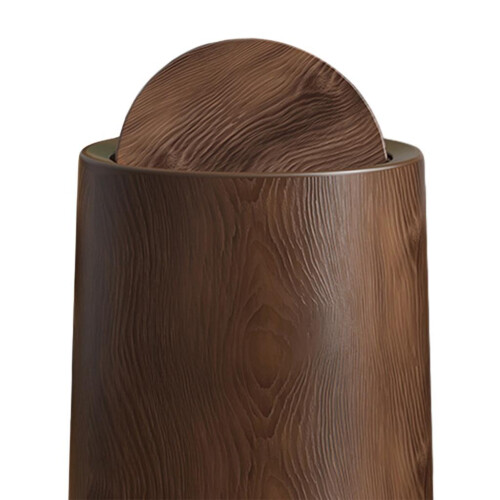 Bathroom Trash Can Round with Swing Lid Removable Inner for Dorm Room 2