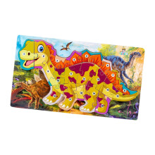 Alphabet Dinosaur Wooden Puzzle Cartoon Jigsaw Puzzle for Age 4-8 Girl