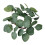 Artificial Eucalyptus Leaves Candles Wreaths for Table Decoration Styl 1