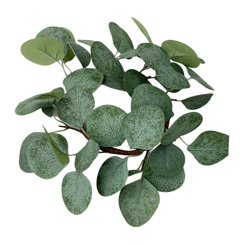 Artificial Eucalyptus Leaves Candles Wreaths for Table Decoration Styl