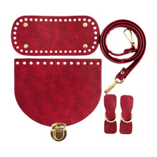 PU Leather Bag Knitting Set DIY Bag Making Kit for Home Handbag Should