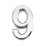 Silver Plastic Self-Adhesive House Hotel Door Number  Sticky Numeric D 2