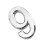 Silver Plastic Self-Adhesive House Hotel Door Number  Sticky Numeric D 3