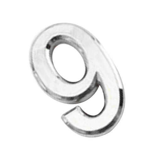 Silver Plastic Self-Adhesive House Hotel Door Number  Sticky Numeric D 2