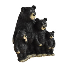 Black Bear Statue Tabletop Ornament for Office Table Centerpiece Livin