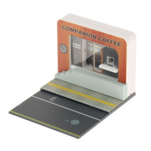 1/64 Scenery Diorama Parking Lot Diorama Scenery Display for 1/64 Mode
