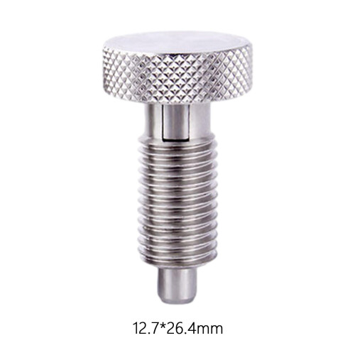 Hand Retractable Spring Plunger with Knurled Handle for Industrial Equ 1