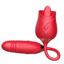 Rose Sex Toy 10 Tongue Licking Modes Licking Stimulator for Women Her