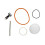 6Pcs Jewelry Polishing Machine Accessories Replacement Durable Barrel 1