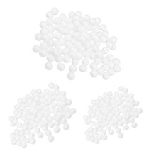 300 Pieces White Styrofoam Foam Balls for DIY Craft 10mm 15mm 27mm