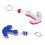 Blue + White Yachting Boating Floating Key Chain Key Ring - Anchor Sh 1