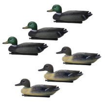 6 Pcs Fishing Hunting Male Decoy Plastic Duck Decoy Drake w/ Floating