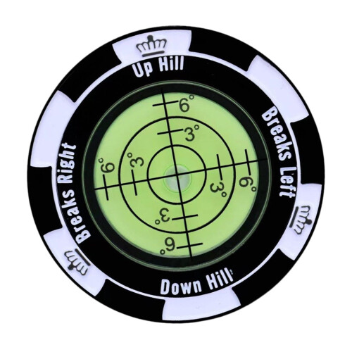 Golf Ball Marker Round Bubble Level High Precisions Golf Putting Green
