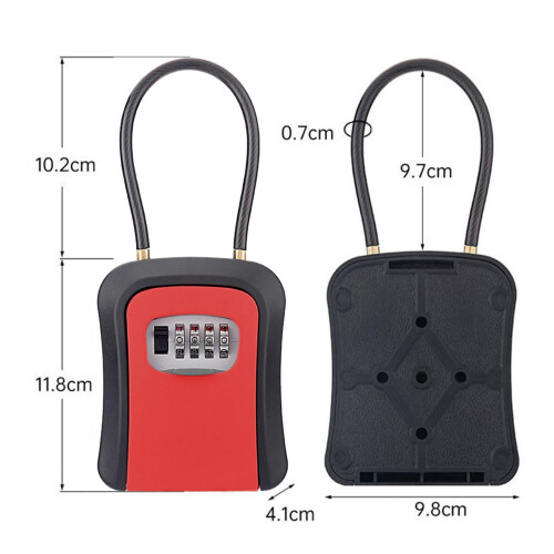 Key Storage Lock Box Case Weatherproof for House Keys Multifunctional 1