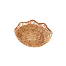 Wicker Woven Basket Rattan Rattan Bread Basket for Breakfast Display O