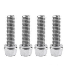 3x4Pcs Bicycle Stem Screws Water Bottle Cage Bolts Socket Screws Silve