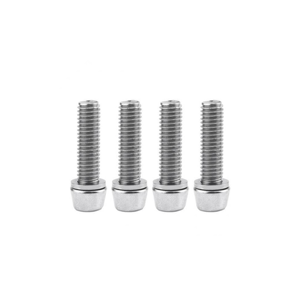3X4pcs Bicycle Stem Screws Water Bottle Cage Bolts Socket Screws Silve 6902696569646