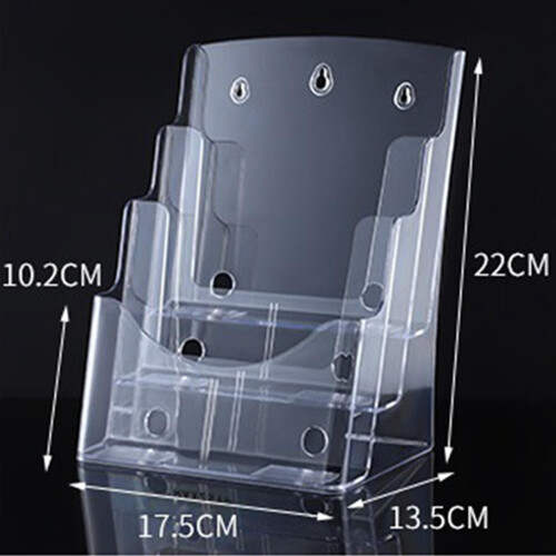 Acrylic Brochure Holder Clear Flyer Holder Rack for Documents Menu Pam 1