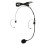 Double Ear Hook Wired Headset Headworn Microphone Black XLR 4Pin 1