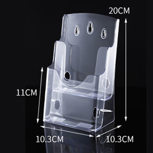 Acrylic Brochure Holder Clear Flyer Holder Rack for Documents Menu Pam 1