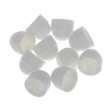 10pcs M8 13*15 White Dome Bolt Nut Protection Caps Cover Hexagon Screw