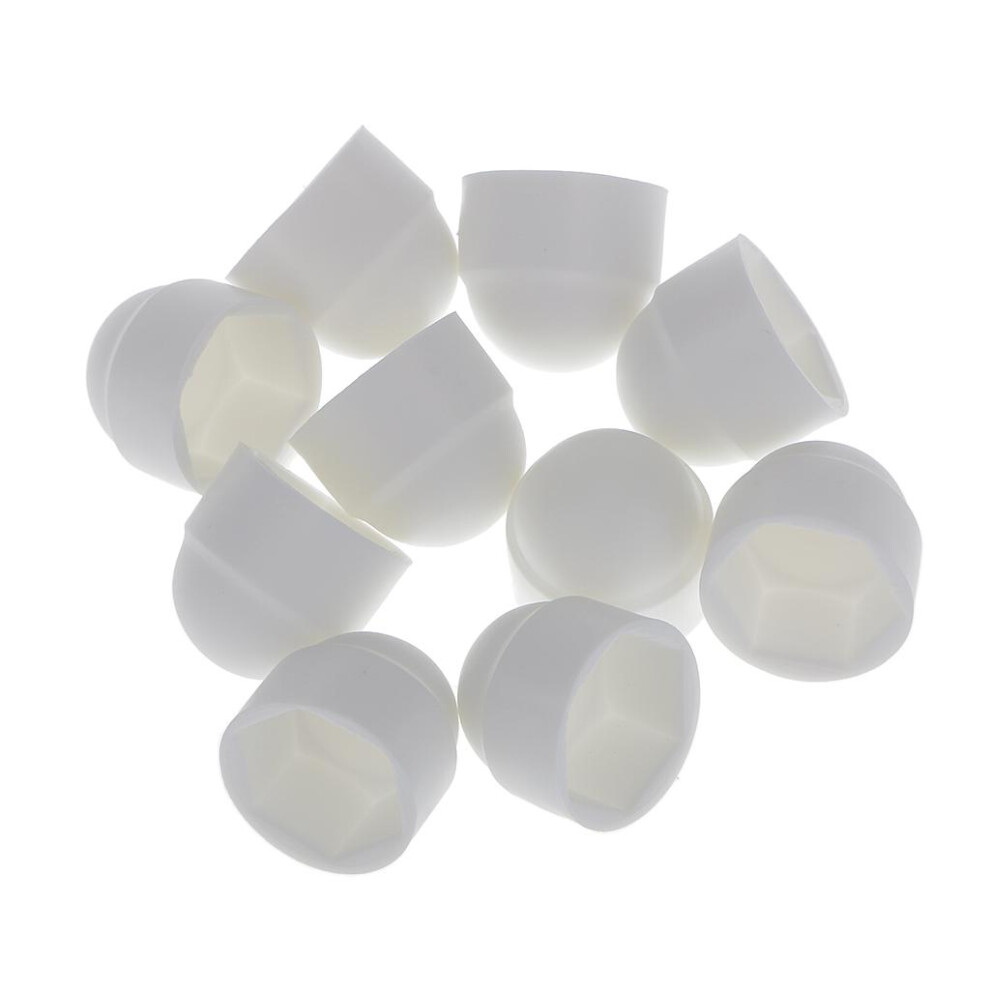 10Pcs M8 13*15 White Dome Bolt Nut Protection Caps Cover Hexagon Screw 6902696627476