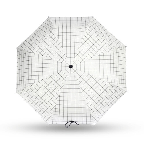 UV Resistant Folding Umbrella 8-Rib Windproof Waterproof White 2