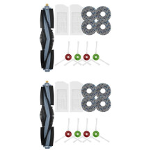 2Set FöR Deebot T10/T10 TURBO Delar Hepa Filter Huvudsidoborste Mopp Pad Robot Dammsugare ReservtillbehöR