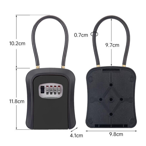 Key Storage Lock Box Case Weatherproof for House Keys Multifunctional 1